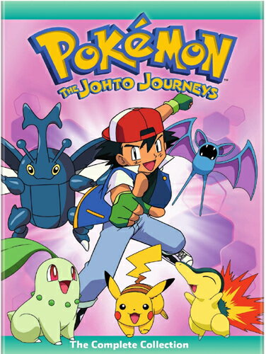 【こちらの商品はお取り寄せの商品になります。入荷の目安：1〜3週間】 ※万が一、メーカーに在庫が無い場合はキャンセルとさせて頂く場合がございます。その際はご了承くださいませ。 Pokemon: The Johto Journeys - The Complete Collection ポケットモンスター ジョウト編（金銀編） [ US / Viz Media / DVD ] 新品！ ※こちらのDVDはリージョンコード(DVD地域規格)が【1】になります。 日本製のデッキではご覧頂けませんのでご注意下さい。 リージョンコードフリーのDVDデッキなど対応機種でご覧下さい。 ※アメリカ盤につき日本語音声、日本語字幕はございません。ご注意ください。 アメリカ放送版『ポケットモンスター ジョウト編（金銀編）』を収録した北米版DVD！！ 【仕様】 ■音声：英語 ■ディスク枚数：4枚 ■収録時間：本編920分　