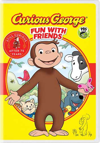 北米版DVD！【おさるのジョージ: Fun With Friends】 Curious George: Fun With Friends！