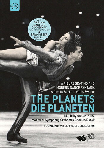 【こちらの商品はアメリカで2017年2月3日発売の商品になります。入荷の目安：発売後1〜3週間】 ※万が一、メーカーに在庫が無い場合はキャンセルとさせて頂く場合がございます。その際はご了承くださいませ。 The Planets - A Figure Skating and Modern Dance Fantasia シャルル・デュトワ 、 モントリオール交響楽団 『プラネッツ』 [ US / EuroArts Music International / DVD ] 新品！ ※リージョンコードはALLになります。日本製のデッキでご覧いただけます。 ※アメリカ盤につき日本語字幕はございません。 話題作！！ ホルストの“惑星”に乗せて繰り広げられるフィギュアスケートとバレエの融合！！ エミー賞受賞経験もあるバーバラ・ウィリス・スウィート監督の「惑星」をテーマとしたアイスショーで、本映像は「ゴールド・カメラ・アワード」「ジェミニ賞」「エミー賞」にノミネートされるなど高い評価を得ています。 なんと言っても豪華な出演者。アルベールビル・オリンピック（1992年）アイスダンス銀メダリストのポール & イザベル・デュシュネー 。サラエボ・オリンピック（1984年）、カルガリー・オリンピック（1988年）男子シングル銀メダリストであり羽生結弦のコーチであるブライアン・オーサーら一流のフィギュア・スケーターと、カナダ・ナショナル・バレエ団のソニア・ロドリゲス、チャールズ・カービー、オーウェン・モンタギュー、そしてトロント・ダンス・シアターのグラハム・マッケルヴィなど実力派のダンサーたちが惑星を創造するために集まった神々に扮した壮大なプログラム。 ソロ、ペア、アイスダンス、グループ・スケーティング、そしてシンクロナイズドスイミングを取り入れ、ホルストの「惑星」の音楽にのせ、美しく神秘的に表現し、視覚、聴覚ともに満足する見事なパフォーマンスを楽しむことができます。 【仕様】 ■音声：英語 ■音声：ドイツ語 ■ディスク枚数：1枚 ■収録時間：本編90分　