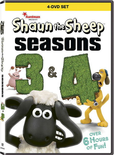 Shaun The Sheep: Season 3 & 4 ひつじのショーン: シーズン3 & 4 [ US / Lionsgate / DVD ] 新品！ ※こちらのDVDはリージョンコード(DVD地域規格)が【1】になります。 日本製のデッキではご覧頂けませんのでご注意下さい。 リージョンコードフリーのDVDデッキなど対応機種でご覧下さい。 ※アメリカ盤につき日本語字幕はございません。 ひつじのショーンとその仲間達が繰り広げる騒動！「ウォレスとグルミット、危機一髪！」スピンオフ『ひつじのショーン』のシーズン3と4を収録した北米版DVD！！ 【仕様】 ■音声：英語 ■ディスク枚数：4枚 ■収録時間：本編360分　