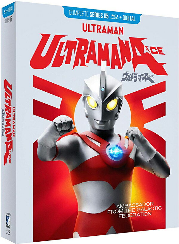 【こちらの商品はお取り寄せ商品となります。入荷の目安：1〜3週間】 ※万が一、メーカーに在庫が無い場合はキャンセルとさせて頂く場合がございます。その際はご了承くださいませ。 Ultraman Ace: The Complete Series [Blu-ray] ウルトラマンA：コンプリート・シリーズ (1972) [ US / Mill Creek Entertainment / Blu-ray ] 新品！ ※アメリカ盤ブルーレイですが、国内ブルーレイデッキで日本盤ブルーレイと同じようにご覧頂けます。 ※日本盤と同じように日本語音声でご覧頂けます。 ウルトラの啓示を受けた5番目の戦士「ウルトラマンA(エース)」の活躍を描く『ウルトラマンA：コンプリート・シリーズ』の北米版ブルーレイ！！ 【仕様】 ■音声：日本語 ■字幕：英語 ■収録枚数：6枚 ■収録時間：本編1321分　