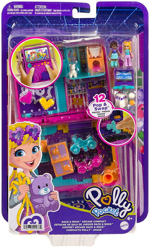おもちゃ, その他  Mattel - Polly Pocket Big Pocket World Video Game Arcade Compact
