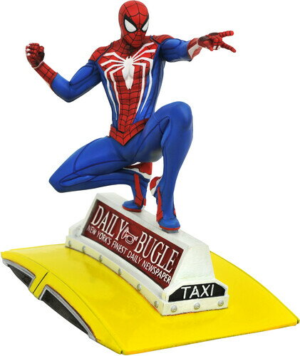 Diamond Select - Marvel Gallery PS4 Spider-Man On Taxi Statue（約22cm）＜スパイダーマン/マーヴェル＞