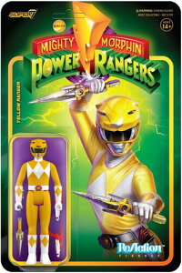 【SALE】Super7 - Mighty Morphin Power Rangers ReAction Figure Wave 3 - Yellow Ranger ＜マイティ・モーフィン・パワーレンジャー＞ スーパー7 リアクション フィギュア