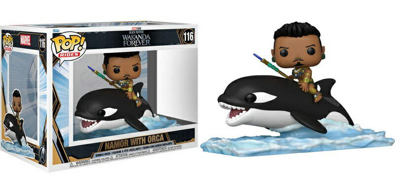 ファンコ FUNKO POP RIDE SUPDLX: Marvel- Black Panther - Wakanda Forever - Namor with Orca＜ブラックパンサー/ワカンダ フォーエバー＞