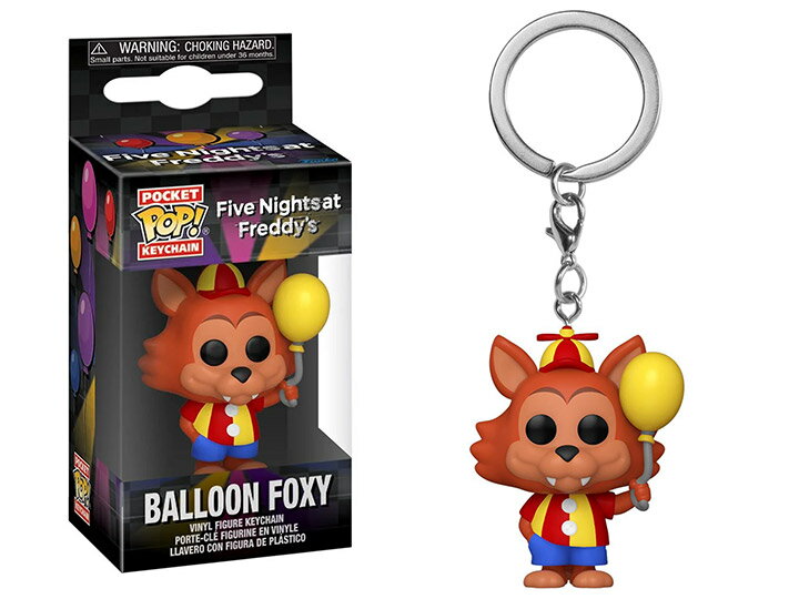 ■ ファンコ FUNKO POP KEYCHAIN: Five Nights at Freddy 039 s - Balloon Foxy ＜ファイブナイツアットフレディーズ＞