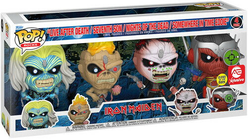 ファンコ FUNKO POP ROCKS: Iron Maiden - Eddie 4PK Glow in the Dark Box Set (AE Exclusive) ＜アイアン メイデン＞