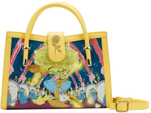 ラウンジフライ ディズニー 美女と野獣 ベル プリンセスシーン クロスボディバッグ LOUNGEFLY DISNEY: BEAUTY AND THE BEAST -BELLE PRINCESS SCENE CROSS BODY BAGのサムネイル