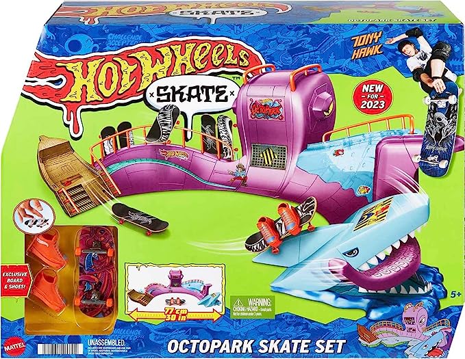 Mattel - Hot Wheels Skate Tony Hawk Moment Octopus Skate Set, Fingerboard and Shoes ＜ホットウィール トニー ホーク＞