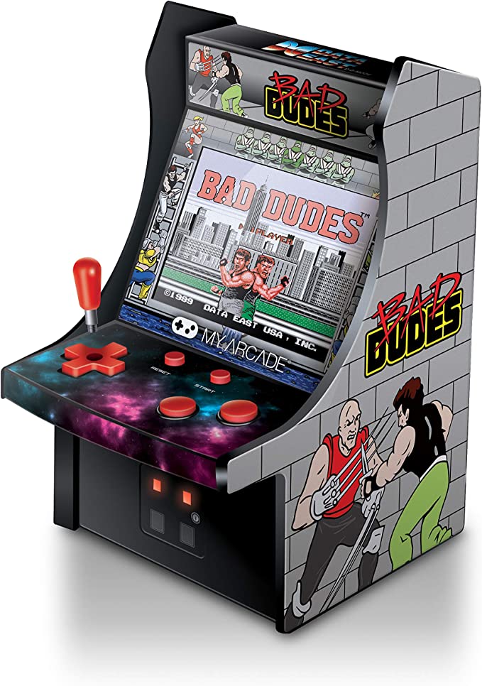 ＜My Arcade ドラゴンニンジャ＞ My Arcade DGUNL-3214 Bad Dudes Micro Player Arcade Machine 6.75 Inch