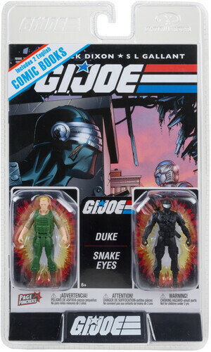 McFarlane Toys - G.I. Joe - Page Punchers - 3"（約7cm） Duke and Snake Eyes Figures with Comics 2-Pack＜G.I.ジョー＞