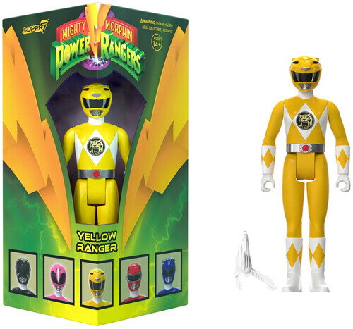 Super7 - Mighty Morphin Power Rangers - Reaction Sdcc 2023 - Yellow Ranger [Triangle Box]＜マイティ・モーフィン・パワーレンジャー＞