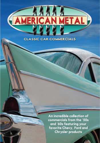 【こちらの商品はお取り寄せの商品になります。入荷の目安：1〜3週間】 ※万が一、メーカーに在庫が無い場合はキャンセルとさせて頂く場合がございます。その際はご了承くださいませ。 American Metal: Classic Car Commercials [ US / S'more Entertainment / DVD ] 新品！ ※こちらのDVDはリージョンコード(DVD地域規格)が【1】になります。 日本製のデッキではご覧頂けませんのでご注意下さい。 リージョンコードフリーのDVDデッキなど対応機種でご覧下さい。 ※アメリカ盤につき日本語字幕はございません。 ファン必見永久保存版！！CHEVY、FORD、CHRYSTERなどの50年代60年代の車のコマーシャル集！！ 【仕様】 ■音声：英語 ■ディスク枚数：1枚 ■収録時間：本編89分　
