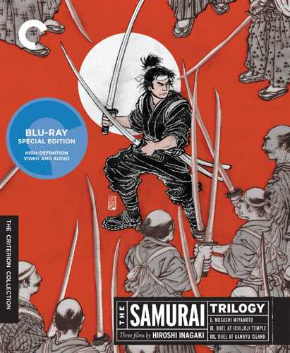 新品北米版Blu-ray！【稲垣浩監督 宮本武蔵 3部作】 The Samurai Trilogy (Criterion Collection) [Blu-ray]！