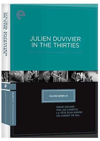 新品北米版DVD！＜ジュリアン・デュヴィヴィエ 4作品（『資本家ゴルダー』『にんじん』『モンパルナスの夜』『舞踏会の手帖』）＞ Eclipse Series 44: Julien Duvivier in the Thirties！