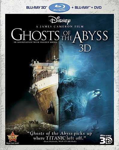 新品北米版Blu-ray 3D！【ジェームズ・キャメロンのタイタニックの秘密】 Ghosts of the Abyss 3D (Three-Disc Combo: Blu-ray 3D/Blu-ray/DVD)のサムネイル
