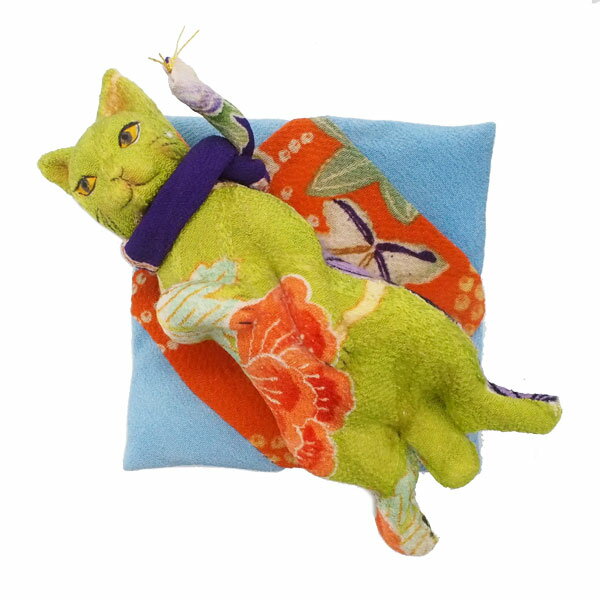 Rakuten - べべ工房 （いそべまりこ） 猫人形（へそ天） F-2 猫グッズ 猫雑貨 猫 ねこ まねきねこ 置物