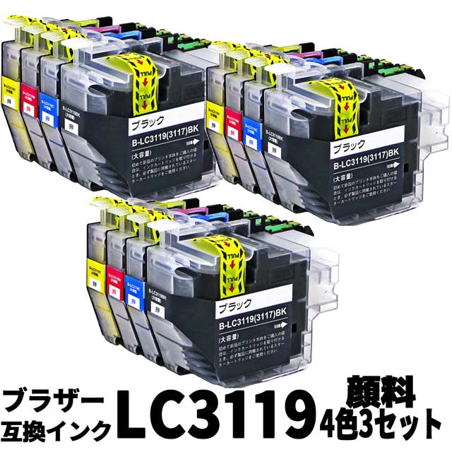 LC3119-4PK 43åȡʷ12ġ ̥ץ֥饶ߴ󥯥ȥå(LC3119 LC3117 LC3117-4PK LC3119BK LC3119C LC3119M LC3119Y LC3117BK LC3117C LC3117M LC3117Y MFC-J6580CDW LC 3119 MFC-J6980CDW MFC-J6983CDW MFC-J6583CDW)