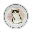 和マンハッタナーズ 豆皿 美濃焼 「見つめる」 70-7604-PIK 猫 小皿 ネコ ねこ 日本製 猫柄 和食器 食器 陶器 磁器 陶磁器 醤油皿 電子レンジ...