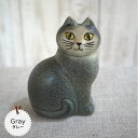 リサラーソン（Lisa Larson） Cat Mans mini (grey) キャットマンズ ミニ グレー 【正規輸入品】 リサラーソン 猫グッズ 猫雑貨 猫 置物 グッズ 雑貨 ねこ 陶器の置物 北欧雑貨