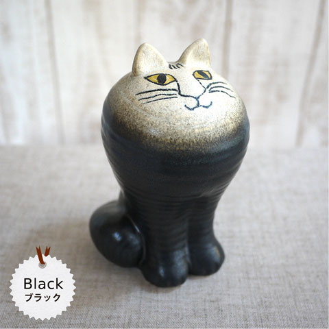 リサラーソン（Lisa Larson）　CAT MAYA (Black)キャット マヤ ブラック【正規輸入品】｜リサラーソン 猫グッズ 猫雑貨 猫 ねこ 置物 ｜ 陶器の置物のサムネイル