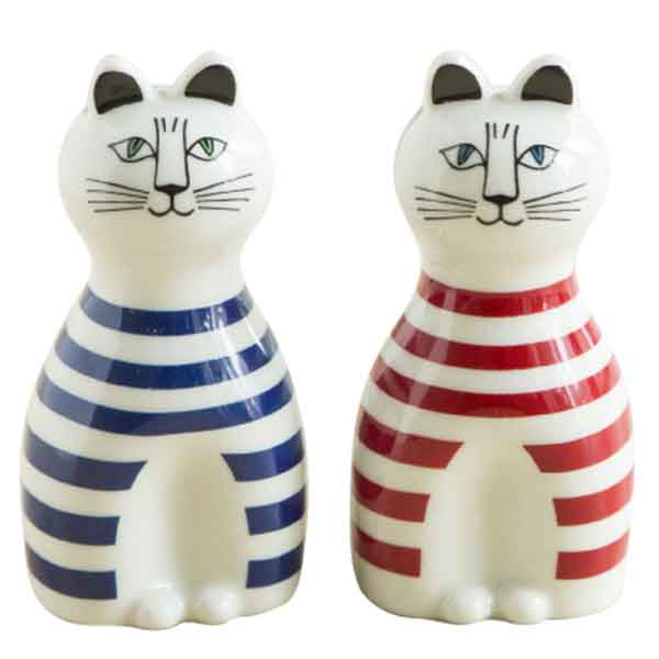 リサラーソン （ Lisa Larson ） ミンミのソルト＆ペッパー 猫グッズ 猫雑貨 陶器の食器のサムネイル