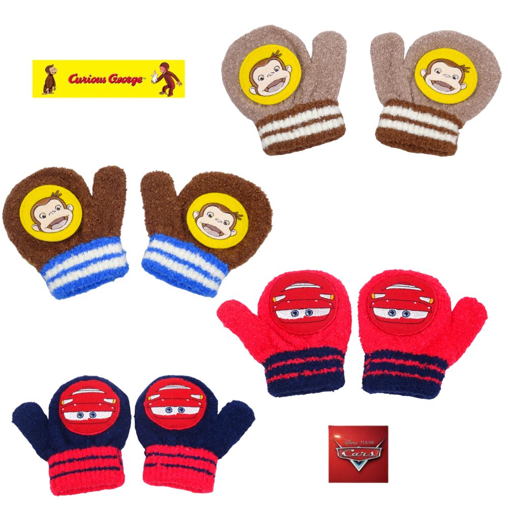 手袋 おさるのジョージ キュリアスジョージ ミトン 子供 ベビー 防寒 男の子 女の子 グッズ 幼稚園 保育園 通学 寒い日もあったか～い♪