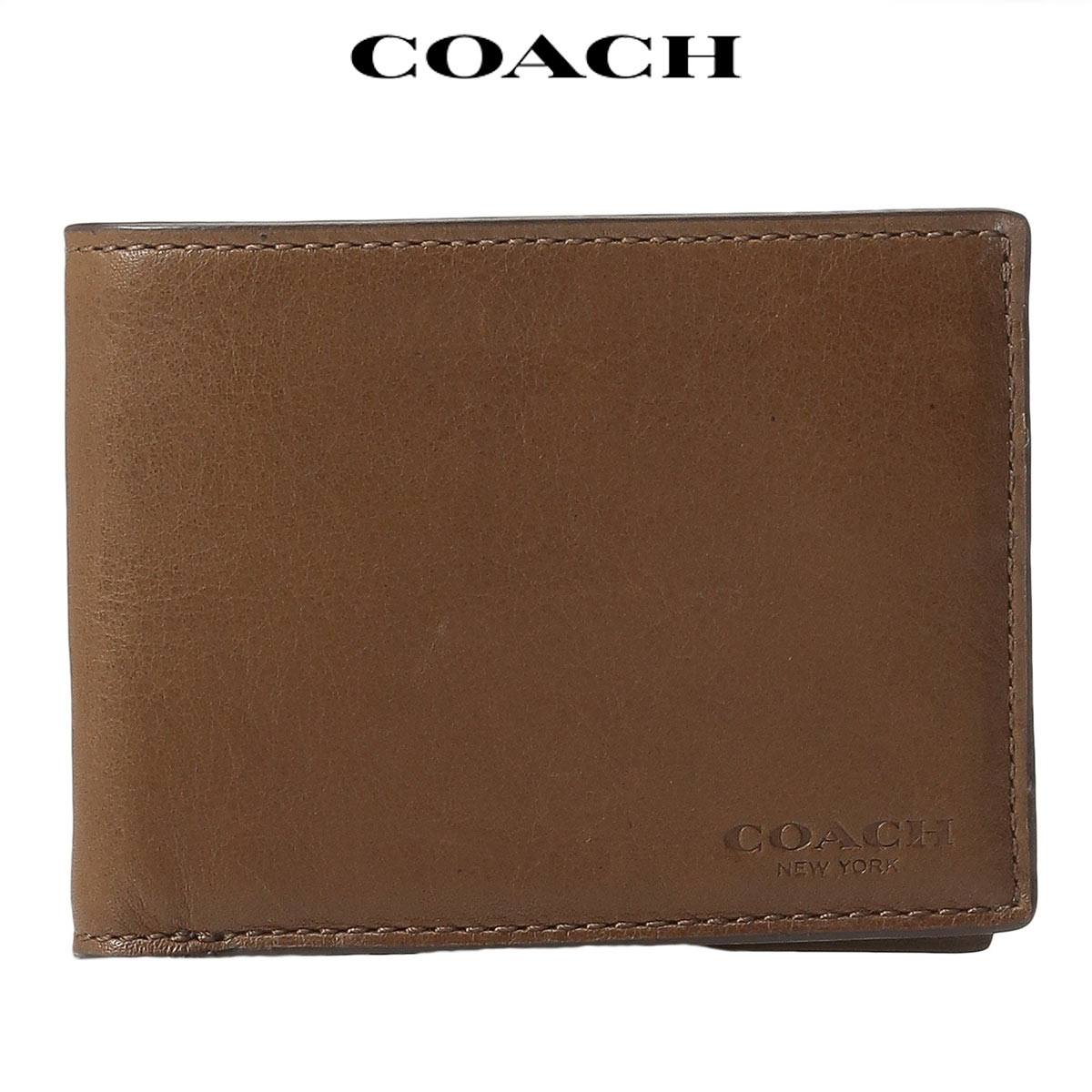 コーチ 財布 メンズ 二つ折り アウトレット idケース カード Coach