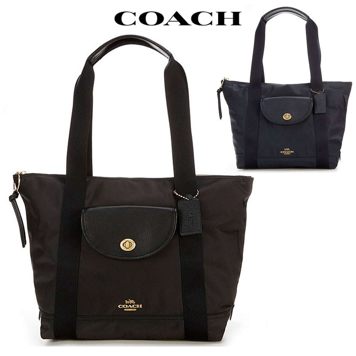 コーチ 革トートバッグ レディース コーチ バッグ トートバッグ 並行輸入 レザー a4 黒 新品 アウトレット COACH