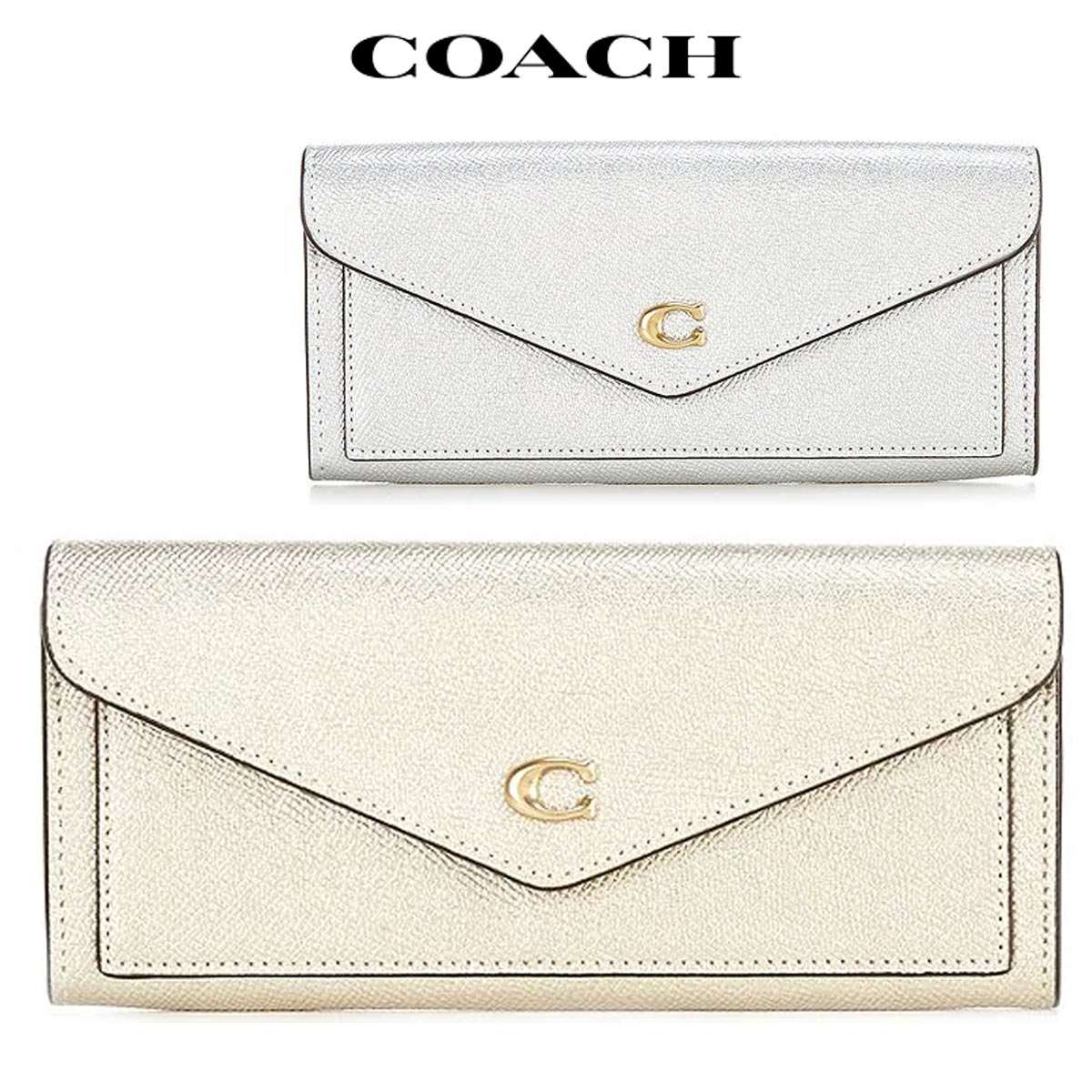 コーチ 長財布 レディース 財布 ブランド ファスナー シグネチャー ロゴ 新作 アウトレット Coach