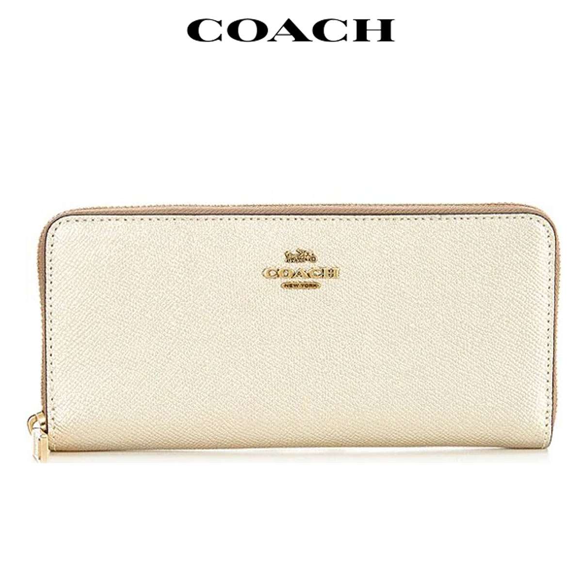 コーチ 長財布 レディース 財布 ブランド ファスナー シグネチャー ロゴ 新作 アウトレット Coach