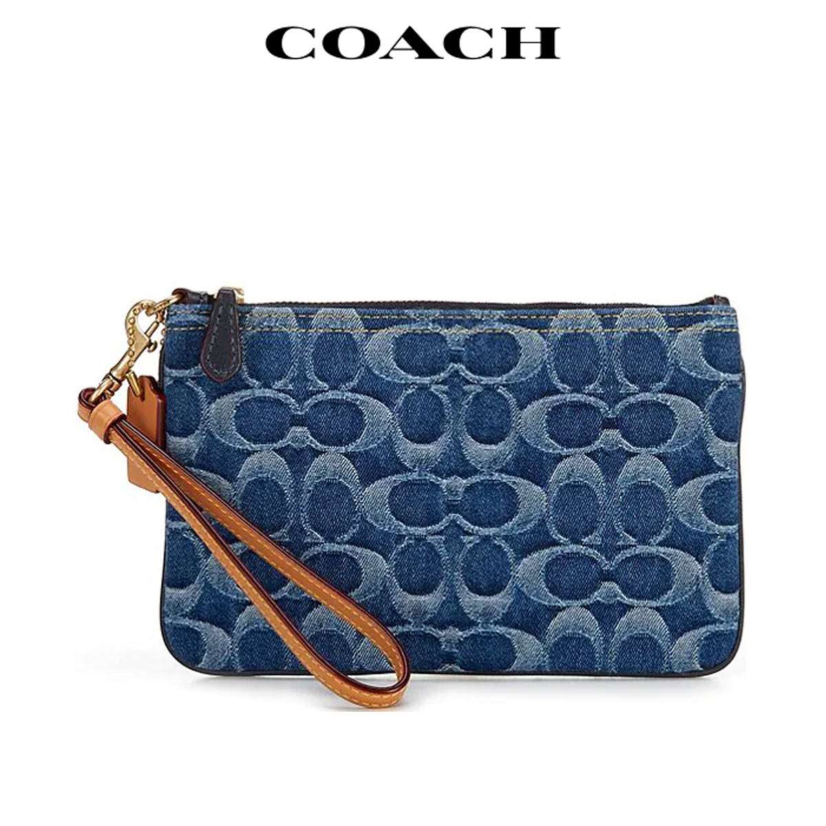 ■商品名 コーチ スモール リストレット シグネチャー デニムCoach Small Wristlet In Signature Denim ■カラー Indigo/Midnight/Navy Multi ■素材 Signature denim and smooth leather ■商品詳細 ・横(約)19cm x 高さ(約)12cm x 幅(約)1.27cm・カードスロット×2・ジップトップ開閉式、ファブリックライニング・取り外し可能なリストストラップ ■ 商品説明 カードやキャッシュ、携帯電話などを収納するのに最適なサイズのリストレットは、手首につけても、大きめのコーチバッグの内側に留めても使えます。地球に与える影響を見直し、軽減するための取り組みにインスピレーションを受けたウォッシュドシグネチャーデニムスタイルは、有害な化学肥料や農薬を使用せずに作られた認定オーガニックコットンで作られています。 1941年にNYで開業した老舗ブランド コーチの名前の由来は乗り物を意味しており、馬車の代名詞であったハンガリーのコーチ (Kocs) という都市名からきています。大事なものを運ぶ際に使って欲しいという創始者の製品への想いが込められているそうです。偽物・コピー商品にご注意！ 世界の人気ブランドは偽物・コピー商品の生産も盛んです。激安価格や偽公式サイトにはご注意ください。 当店の商品は『 100% 正規品保障！ 』です。安心してお買い物をお楽しみください。 Coach コーチ ⇒　ブランドページはこちらから 後払い対応店 商品到着後「14日以内のお支払いでOK !」 ご注文時にお支払い方法より選択しご利用いただけます。