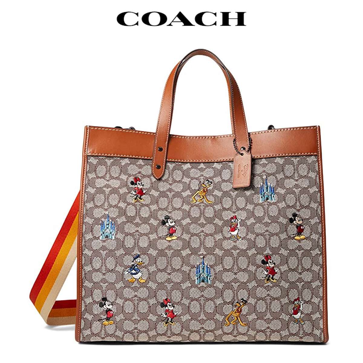 コーチ トート ディズニー シグネチャー ショルダーバッグ レディース 新作 人気ブランド アウトレット Coach