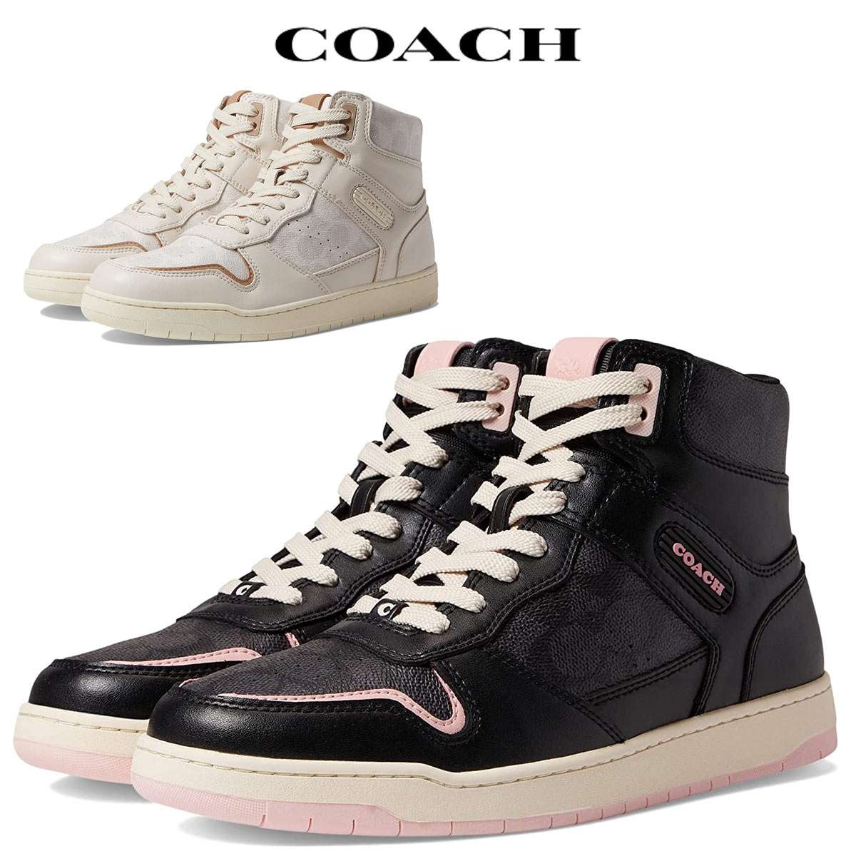 コーチ コーチ スニーカー レディース ハイカット 白 ブランド おしゃれ 人気 ホワイト Coach High Top ハイ トップ