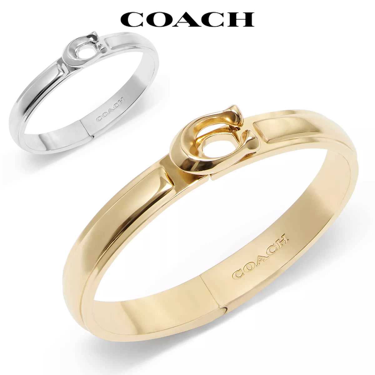 コーチ バングル ブレスレット レディース おしゃれ 太め 太い ブランド プレゼント Coach