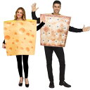 チーズ クラッカー カップル おもしろ 仮装 コスチューム コスプレ お笑い 衣装 ハロウィン CHEESE & CRACKER(3)