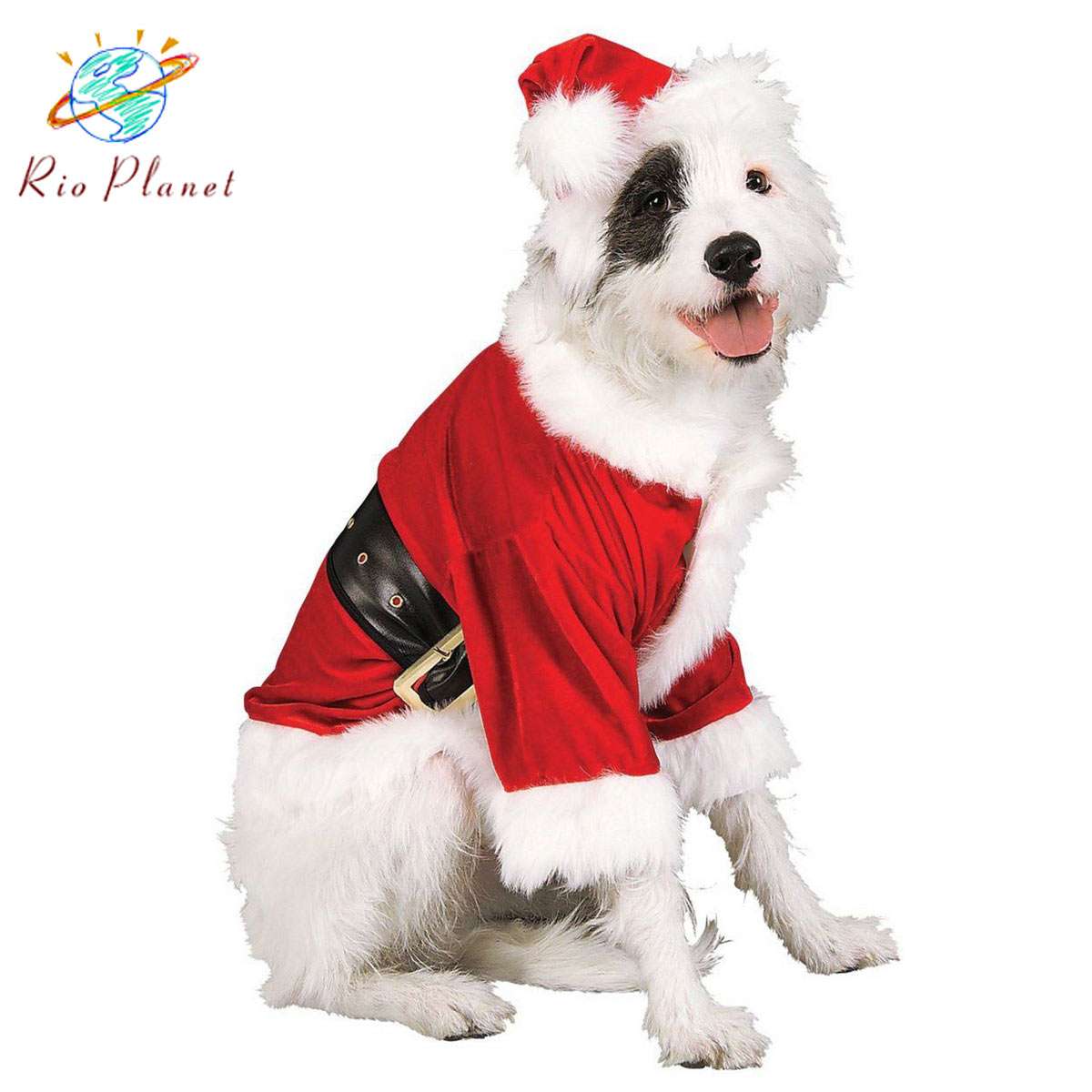 クリスマス サンタ コスプレ ペット 犬 衣装 コスチューム サンタクロース 服 Christmas