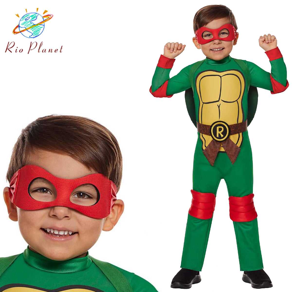 楽天Rio Planetミュータントタートルズ コスプレ ラファエロ 衣装 キッズ 子供 コスチューム ハロウィン 専門 Teenage Mutant Ninja Turtles