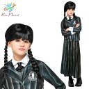 ウェンズデー コスプレ 衣装 アダムスファミリー 仮装 キッズ子供 制服 ワンピース ハロウィン Wednesday