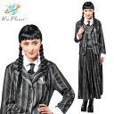 ウェンズデー コスプレ 衣装 アダムスファミリー 仮装 制服 ワンピース ハロウィン 大きいサイズ Wednesday