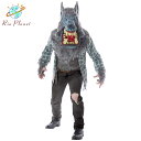 狼男 コスプレ 大人 ウルフ マスク 衣装 仮装 大きいサイズあり ハロウィン Werewolf(3)