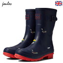 ■商品名 ジュールズ モーリー ウェリーJoules Molly Welly ■カラー Navy Ducks ■素材 Mix Of Natural Rubber ■サイズ ヒールの高さ: (約)2.5cm, 重さ: (約)709g, 筒回り: (約)38cm, 筒丈: (約)25cm ■お手入れ方法 湿らせた布で拭いてください。 保管する前に必ず乾かしてください。 ■商品詳細 ・防水耐水素材・サイドストラップ・水分分散ソール ■ 商品説明 ジュールズのMollyレインブーツは動きやすい快適な履き心地が人気の秘密です。また、水分を分散する仕組みなっている靴底はグリップ力に優れているため滑りやすい雨の日でも安心です。清潔に保つためインソールは取り外し可能です。スタイリッシュでカラフルなデザインで曇りや雨の日でも楽しい気分で過ごしましょう。 馬具も扱うイギリス発の本格ブランド ジュールズ クロージング ( Joulese Clothing ) はファッション性と機能性を兼ね備えたアウトドアウエアやレインブーツが特徴のブランド。日本では取り扱いが稀少な人気急上昇中のブランドです。偽物・コピー商品にご注意 世界の人気ブランドは偽物・コピー商品の生産も盛んです。激安価格や偽公式サイトにはご注意ください。 当店の商品は『 100% 正規品保障！ 』です。安心してお買い物をお楽しみください。 Joules ジュールズ ⇒　ブランドページはこちらから 後払い対応店 商品到着後「14日以内のお支払いでOK !」 ご注文時にお支払い方法より選択しご利用いただけます。