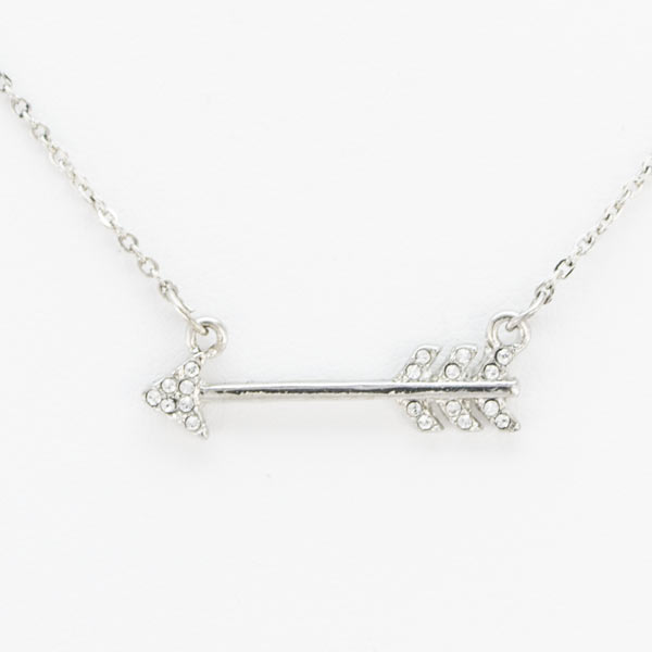 楽天Rio Planetスワロフスキー ネックレス レディース シンプル 矢 アロー ブランド パーティー プレゼント ペンダント Karma & Style