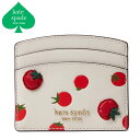 ■商品名 ケイトスペード スペンサー トマトドット エンベリッシュド カードホルダーKate Spade Spencer Tomato Dot Embellished Cardholder ■カラー Parchment Multi ■素材 Embellished Saffiano leather ■商品詳細 ・高さ(約)8.2cm x 横(約)10cm・カードホルダー・外側に4つのカードスロット・中央カードスロット・ピンマウント・ロゴ ■ 商品説明 ジューシーなトマトがたわわに実ったスペンサーカードホルダー。落下や傷に強いので、何年もスマートな外観を保つことができます。 ケイトスペードのブランド名の由来？ 1993年、ファッション誌『マドモアゼル』の雑誌編集者だったケイトは、夫のアンディ・スペードと共に、何年も探したけれど見つからなかった実用的なバッグを自らデザインしました。もちろんブランド名の由来は自分の名前のケイトと夫のスペード合わせたもの。偽物・コピー商品にご注意！ 世界の人気ブランドは偽物・コピー商品の生産も盛んです。激安価格や偽公式サイトにはご注意ください。 当店の商品は『 100% 正規品保障！ 』です。安心してお買い物をお楽しみください。 Kate Spade ケイトスペード ⇒　ブランドページはこちらから 後払い対応店 商品到着後「14日以内のお支払いでOK !」 ご注文時にお支払い方法より選択しご利用いただけます。