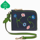 ケイトスペード カードケース コインケース 小銭入れ ブランド ストラップ スリム 薄型 コインホルダー Kate Spade New York