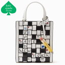 ケイトスペード トートバッグ ショルダーバッグ クロスボディ レディース 縦型 斜めがけ 大人 クロスワードパズル Kate Spade New York