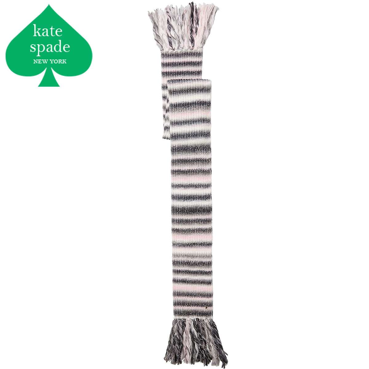 ケイトスペード マフラー レディース かわいい 大判 ストライプ おしゃれ ブランド 楽天 KATE SPADE NEW YORK