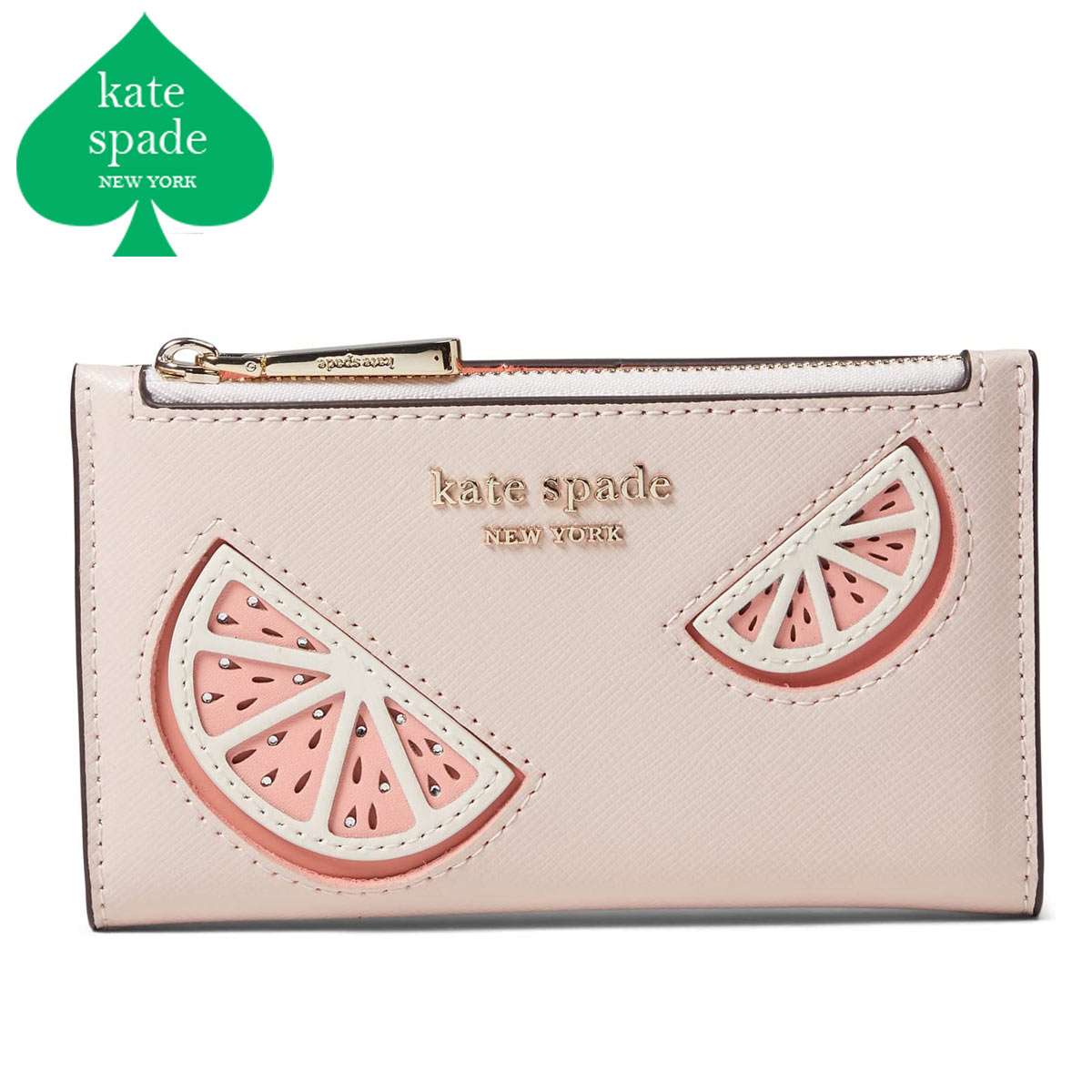 ケイトスペード 財布 二つ折り レディース ブランド 本革 ファスナー かわいい 薄い Kate Spade Tini ティニ