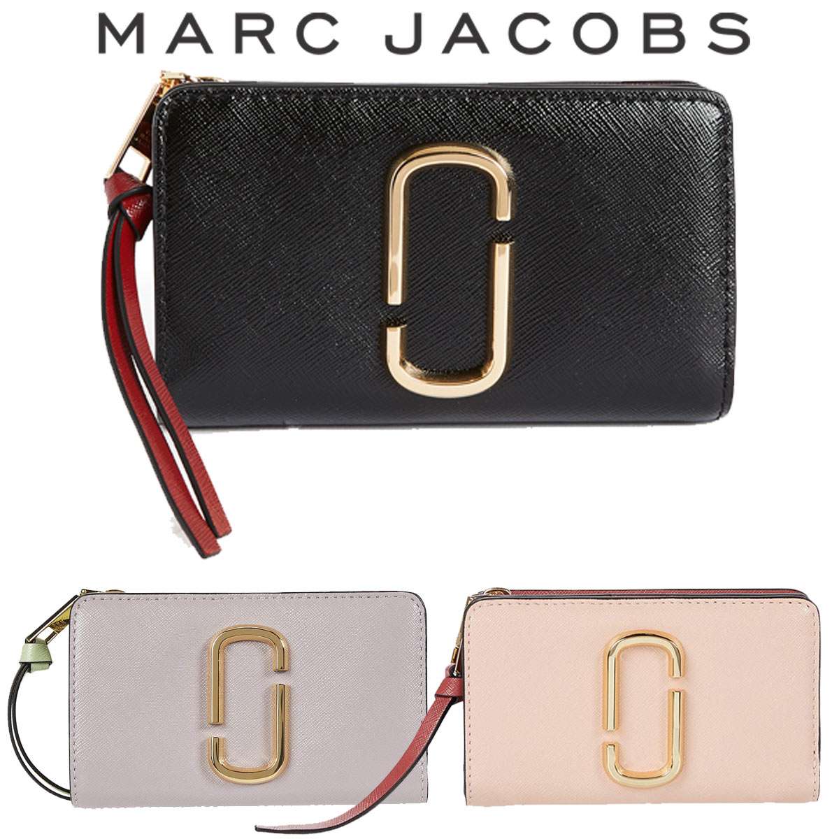 マークジェイコブス 財布 二つ折り レディース ミニ ブランド 送料無料 楽天 アウトレット Marc Jacobs スナップショット SNAPSHOT