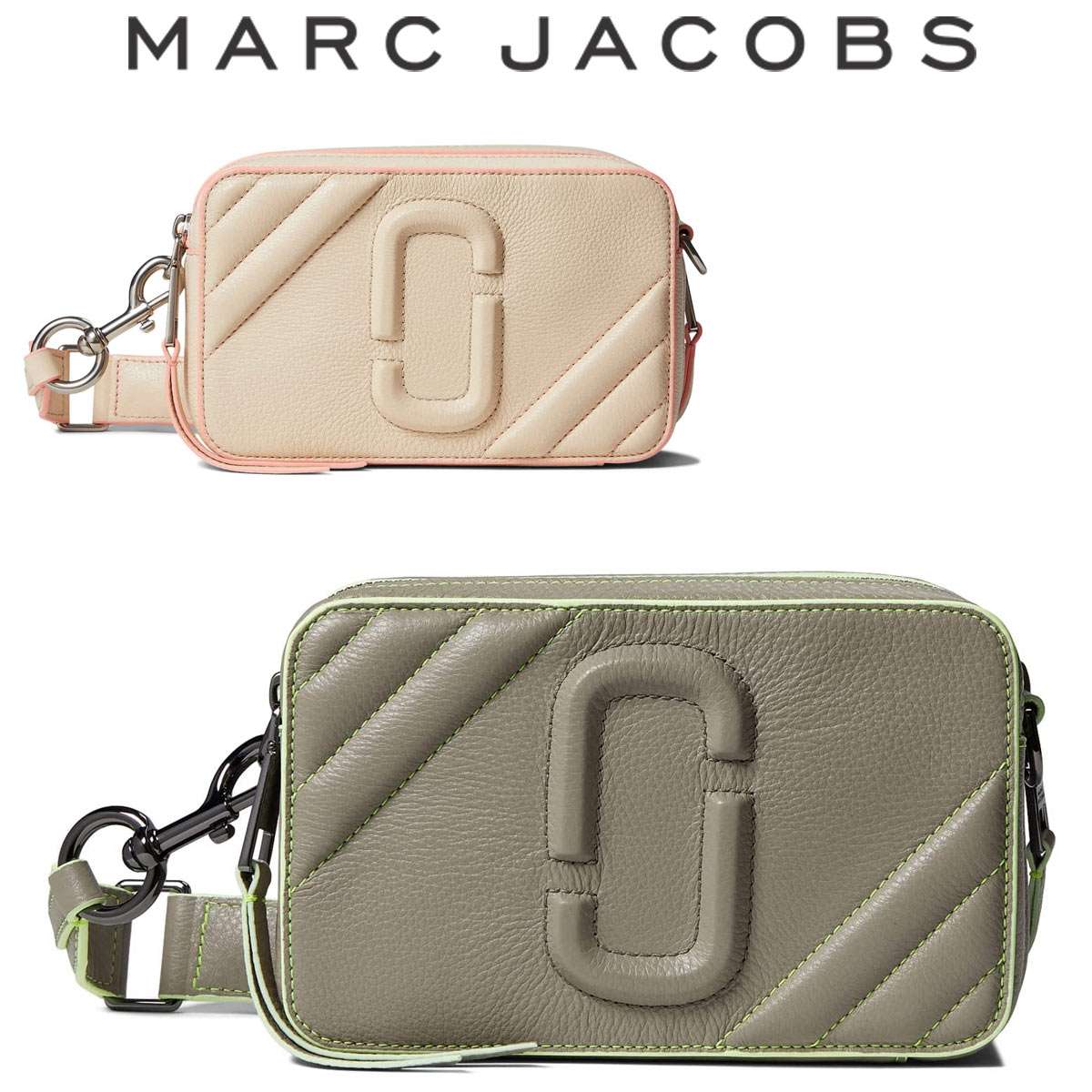 マークジェイコブス ショルダーバッグ レディース 小さめ 軽量 ブランド 斜め掛け 薄マチ おしゃれ marc jacobs SNAPSHOT スナップショット